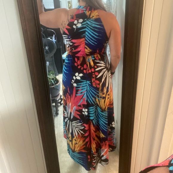 Tropical High Low New York & Co. Maxi Dress - Large - Picture 11 of 12